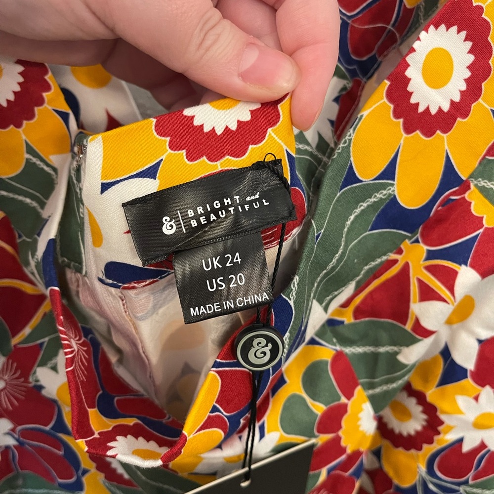 New With Tags ModCloth Burst of Tropics Swing Skirt